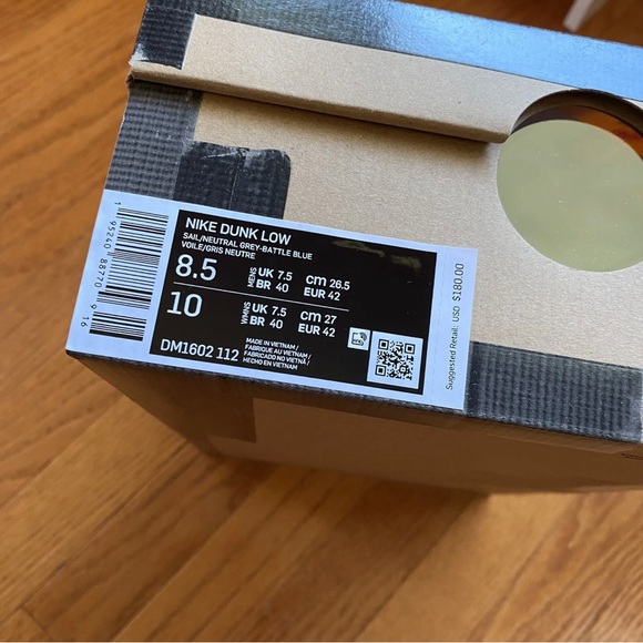 Nike Off White Dunk Low Size 8.5 Lot #10 Of 50 DM1602 112 - Picture 4 of 10